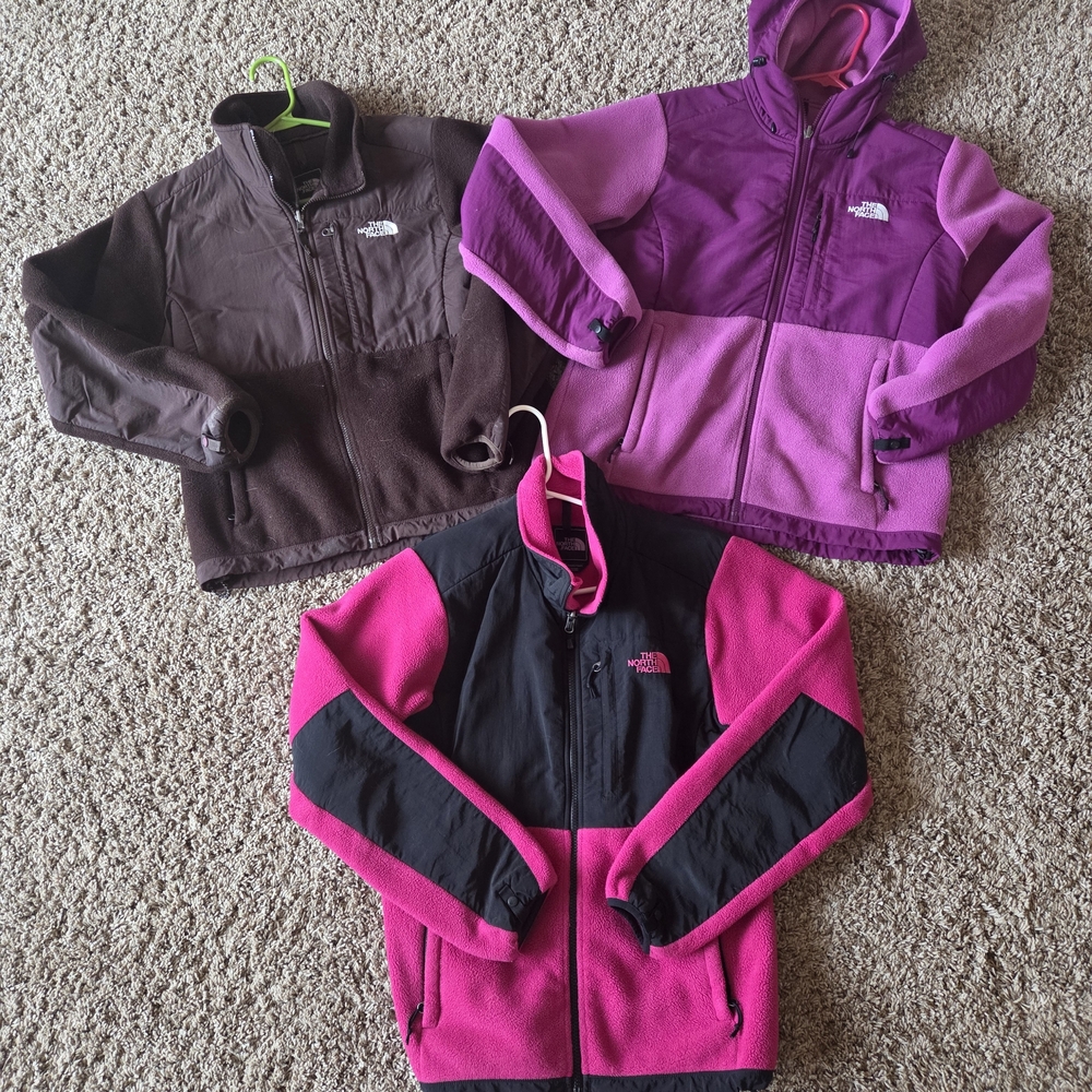 The North Face Women's Ski Jackets - Pink, Purple, and Brown